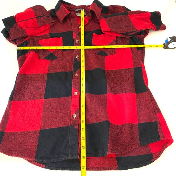 Natural Reflections 2 PACK Plaid Long Sleeve Button-Down Shirt Top - Picture 5 of 16